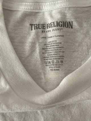 Camiseta True Religion Y2K blanca