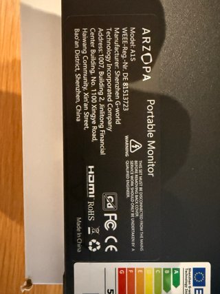 Pantalla Portátil Arzopa A1S
