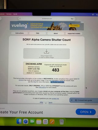 Sony A7 III 483 disparos