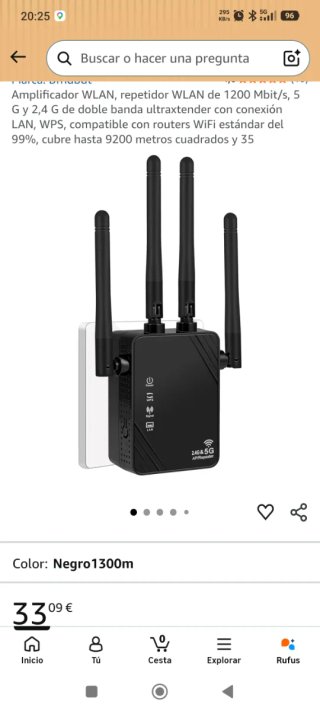 AMPLIFICADOR SEÑAL WIFI 2.4G Y 5G
