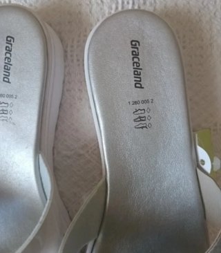 Sandalias Graceland Plata y Blanco