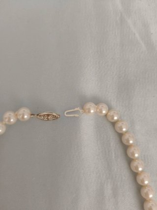 Collar y Pulsera Perlas blancas
