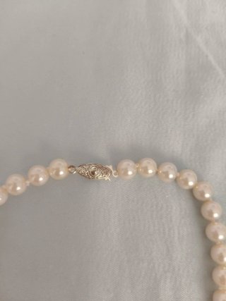 Collar y Pulsera Perlas blancas