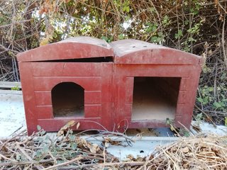 Caseta grande doble para gatos o perros.