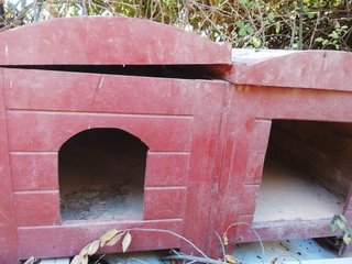 Caseta grande doble para gatos o perros.