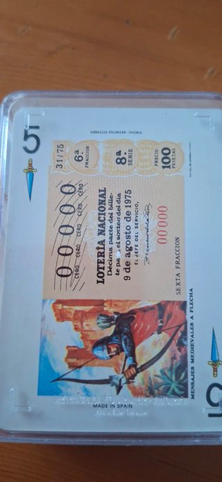 Baraja española Lotería Nacional 1975,H.Fournier