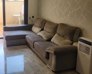 Sofá chaise longue con arcón alma 3 plazas extensi