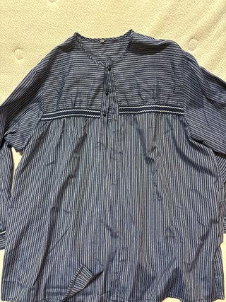 Blusón Fallero Talla 46 Rayas Azules