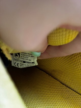 Zapatos de seguridad Diadora azul y amarillo