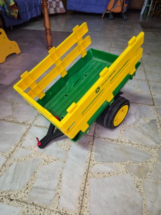 2 tractores y Remolque John Deere Juguete