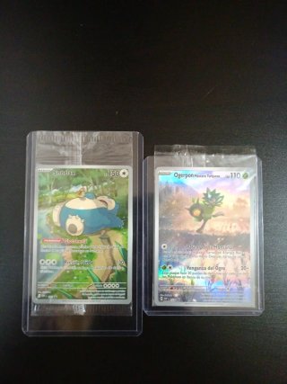 Pokémon Snorlax 151 y Ogerpon Máscara Turquesa