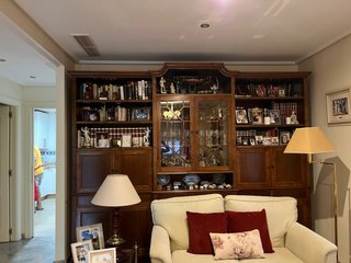 Mueble de salón 3m madera y cristal