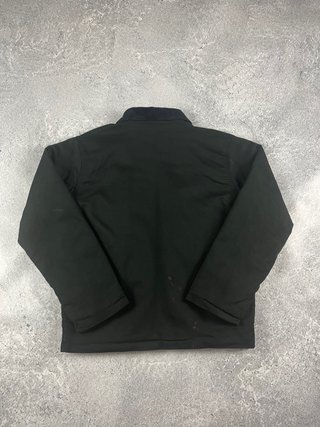 Chaqueta Carhartt negra workwear cuello de pana