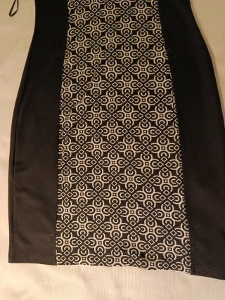 Vestido negro punto mujer Dressy
