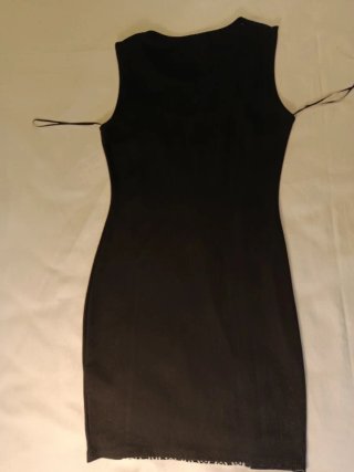 Vestido negro punto mujer Dressy