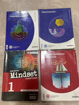 Lote de libros santillana de primero de bachiller