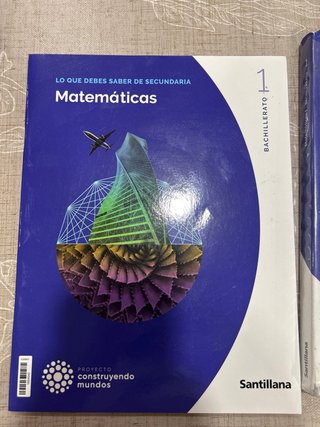 Lote de libros santillana de primero de bachiller