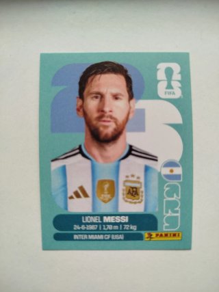 Cromo Messi Panini Mundial 2026