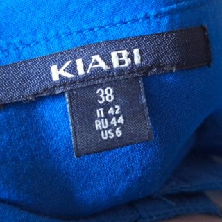 Vestido Kiabi azul eléctrico talla 38