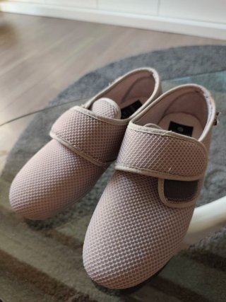 Zapatillas Alberola velcro mujer beige/rosa