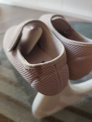 Zapatillas Alberola velcro mujer beige/rosa