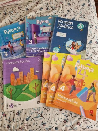 Libros texto 3 y 4 primaria