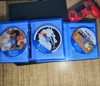 PS4 PlayStation 4 Slim 500GB + Mando + 3 Juegos