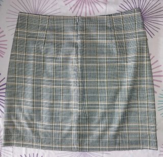Falda mini cuadros Pull&Bear