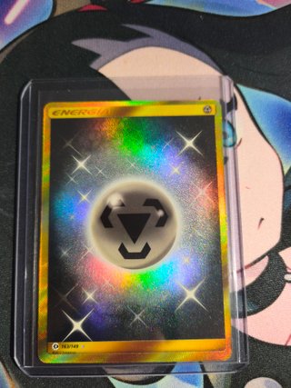 Carta Pokémon Energía Metálica Dorada 163/149