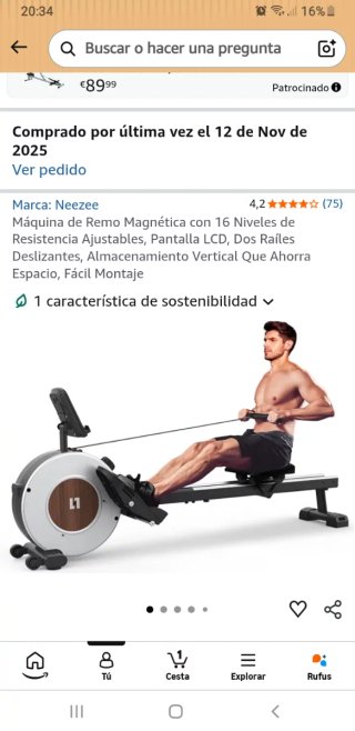 Máquina de Remo Magnética Neezee