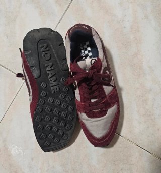 Zapatillas No Name Talla 38 Beige/Rojo