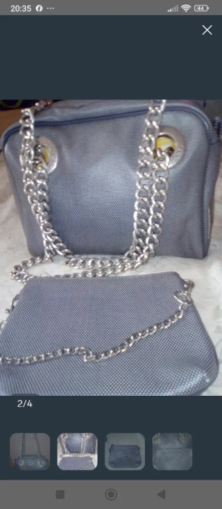 Bolso Armani Jeans gris con cartera