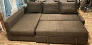 Sofá Cama Chaiselongue Marrón