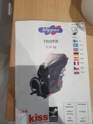 Silla Coche Klippan Triofix Maxi (G 1/2/3)