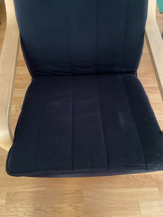 Sillón POÄNG  ikea mecedora negro y madera