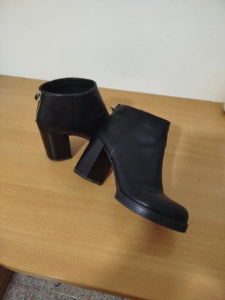 Botines negros tacón mujer