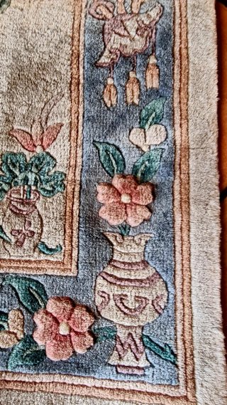 Tappeto Tien Tsin fatto a mano vintage