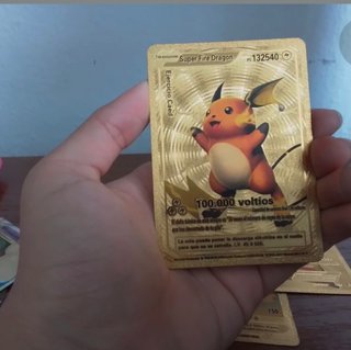 Carta Pokémon Dorada Super Fire Dragon