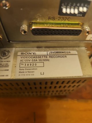 Sony SVO-9500MD SVHS Videoregistratore