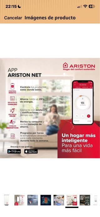 Termo eléctrico Ariston Velis Pro WIFI 80Lt