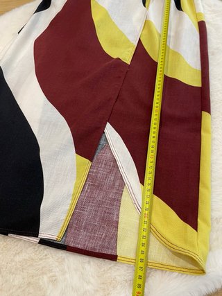 Zara Falda midi pareo estampada multicolor T. L
