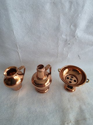 Set Utensilios Cocina Miniatura Metal.