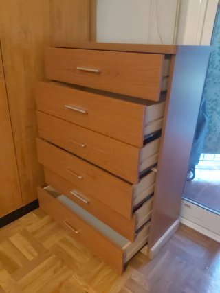 Cajonera de madera 6 cajones
