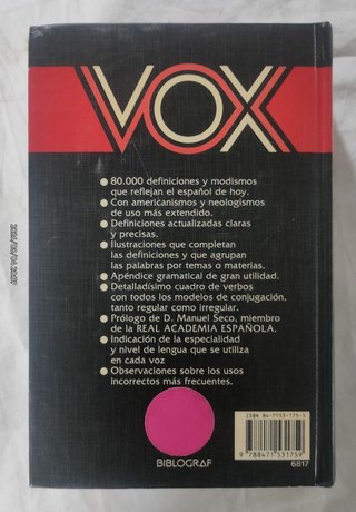 Diccionario manual ilustrado lengua española VOX