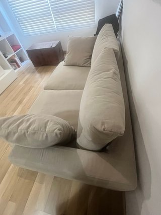 Sofá 3 plazas beige confort diseño OPORTUNIDAD