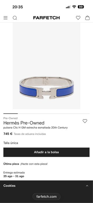 Pulsera Hermès H