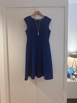 Lote de Vestido azul klein talla L + collar