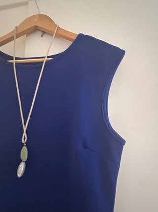 Lote de Vestido azul klein talla L + collar