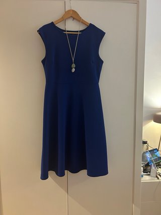 Lote de Vestido azul klein talla L + collar