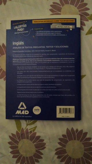 Vendo libros oposiciones de Inglés